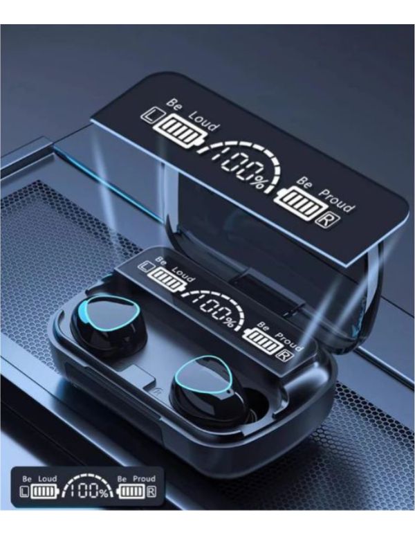 Fones de ouvido tws estéreo com carregador power bank