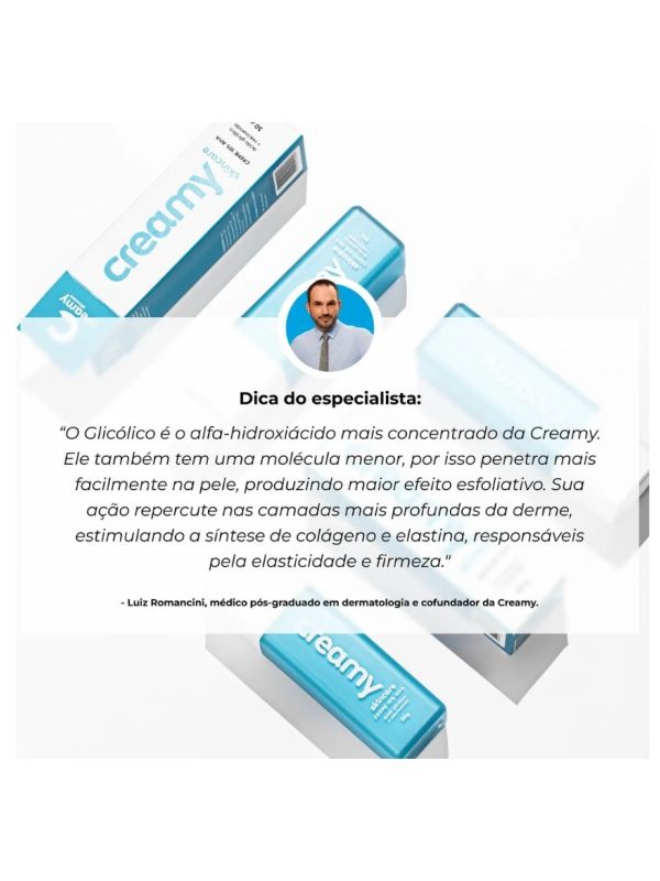 Creamy skincare ácido glicólico 10% – 30g