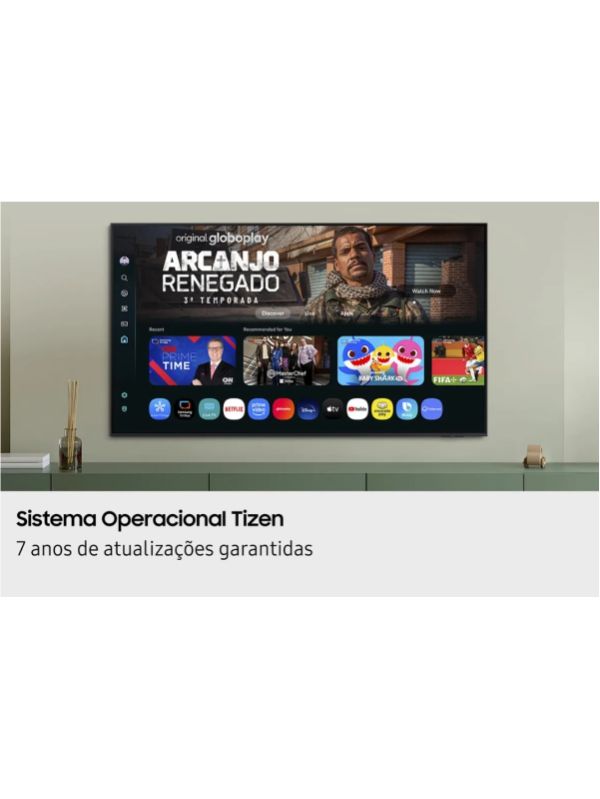 Smart tv samsung crystal uhd 55" 4k – un55u8100fgxzd, led, wi-fi, alexa integrada – preto