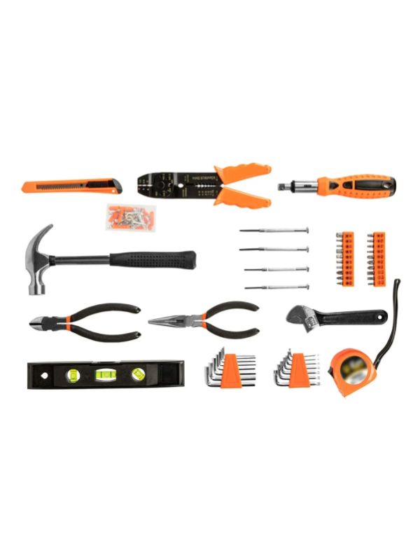 Kit jogo de ferramentas completo 129 peças + jogo de soquetes 40 peças – the black tools – tbt12940k