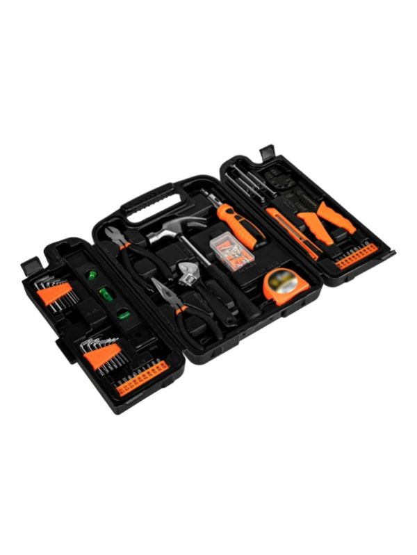 Kit jogo de ferramentas completo 129 peças + jogo de soquetes 40 peças – the black tools – tbt12940k