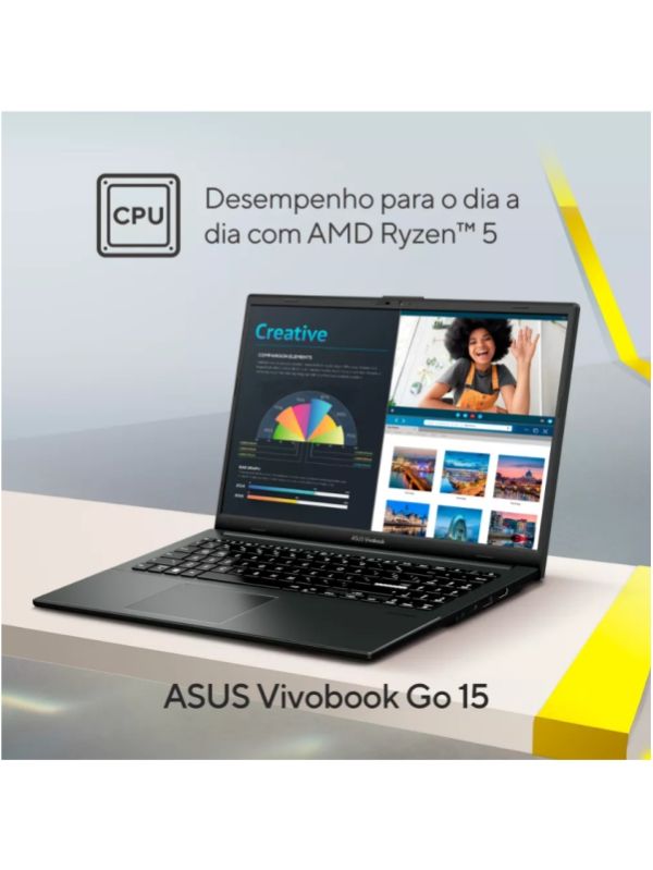 Notebook asus vivobook go 15 amd ryzen 5 7520u amd ryzen 5 7520u 15.6º